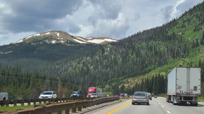 Arrived in Denver
Some snow capped mountains
